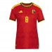 Belgie Youri Tielemans #8 Dámské Domácí Dres MS 2026 Krátkým Rukávem Belgie Youri Tielemans #8 Dámské Domácí Dres MS 2026 Krátkým Rukávem